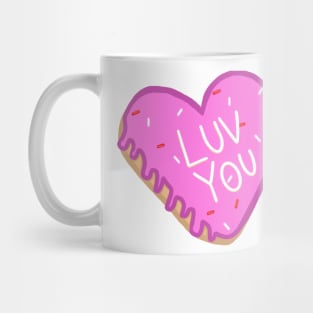 Heart shaped donut Mug